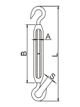 日式花籃螺絲雙鉤型標(biāo)注