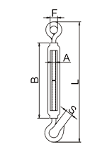 歐式花籃螺絲鉤環(huán)型標注